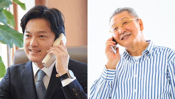 ご自宅にいながら電話で弁護士・税理士に相談できます。